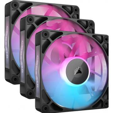 CORSAIR iCUE LINK RX120 RGB Starters Kit Black - Ventilator