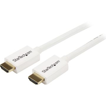StarTech.com 7m HDMI CL3 Rated Kabel met Ethernet, 4K 30Hz UHD High Speed HDMI Kabel, Ultra HD HDMI Kabel voor Wandinstallaties, 10.2 Gbps, HDMI 1.4 VideoDisplay Kabel, 30AWG, Wit (HD3MM7MW) - HDMI-kabel