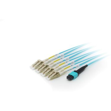 Equip MPO -> LC Trunk Fiber Patch Cord OM4 M/M 3.00m