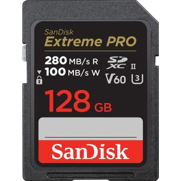 SanDisk Extreme PRO SDXC V60 128GB - Flashgeheugenkaart