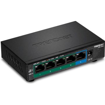 TRENDnet 5-Port Gigabit PoE+ Switch (32W)