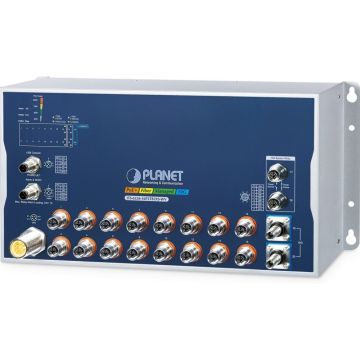 Planet Industrial L3 16-Port M12 Mana. ITS-6326-16P2TB2XS-WV