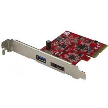 StarTech.com 2 poorts USB 3.1 (10Gbps) en eSATA PCI Express kaart - 1x USB-A en 1x eSATA