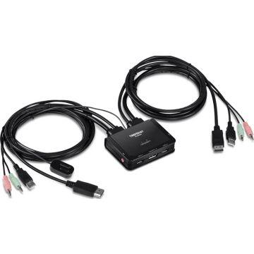 TRENDnet KVM Switch Kit 2-port 4K DisplayPort