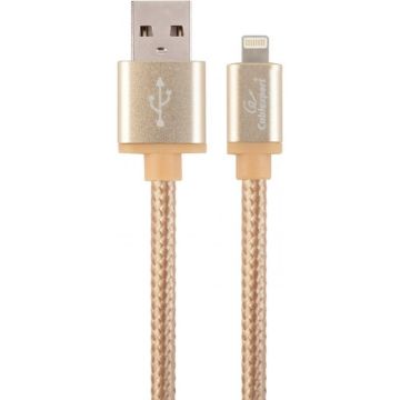 gembird 8-Pin Kabel met Metallanschlüssen, 1,8 m, goud