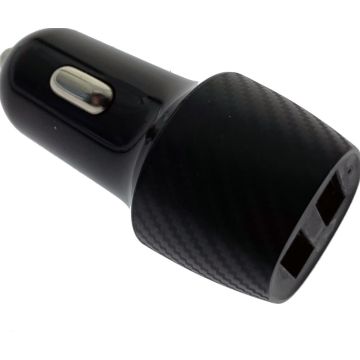 2GO Kfz-Lader 12V/24V - zwart universele Dual-USB