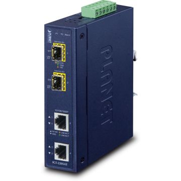 IP30 Industrial 2-port 10/100/1000T to 2-port