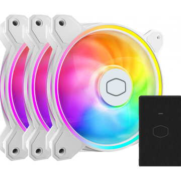 Cooler Master MasterFan MF120 Halo² White Edition 3 In 1 - Ventilator