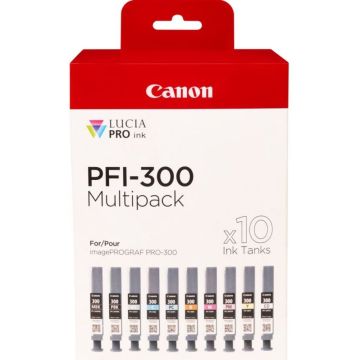 Canon PFI-MBKPBKCOGYRCMYPCPM 10 Ink Cartridge Multipack - 10
