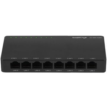 Lanberg Switch DSP2-1008-12V 8X 1GB/S Unmanaged Gigabit Ethe