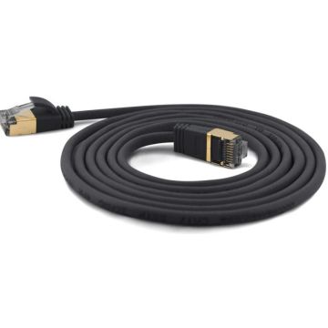 Wantec Patchkabel SSTP CAT7 Ste. CAT6a d=4mm 7,0m zwart