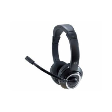 CONCEPTRONIC Headset connector Kabel,Mikro,Fernb. Stereo zwart