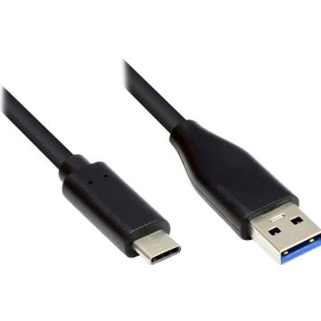 Good Connections USB3.0 Kabel A-USB-C zwart 0,5m