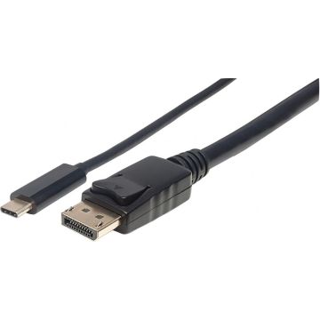 Manhattan USB Type C auf DisplayPort-Adapterkabel 1m zwart