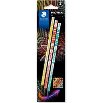STAEDTLER Buntstifte NORIX HB x3 BK 100% PEFC retail