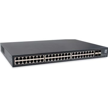 LevelOne Switch 48x GE GTU-5211 4x10GSFP+19""