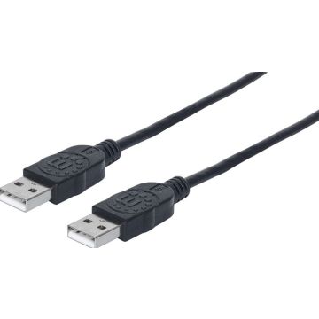 Manhattan USB 2.0 aansluitingkabel 1m A-stekker/A-stekker