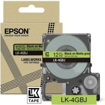 Epson LabelWorks LK-4GBJ - Zwart op mat groen