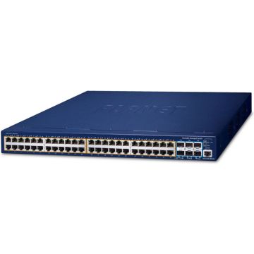 PLANET L3 48-Port GE PoE+ + 6-Port 10G SFP+ SGS-6310-48P6XR