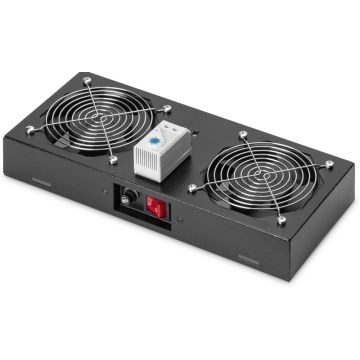 DIGITUS Professional Line DN-19 FAN-2-WM-T-SW - Ventilatorlade rack