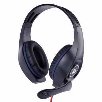gembird Gaming-Headset Lautstärkereg, blauw-zwart, 3,5 mm