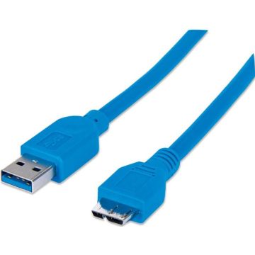 Manhattan USB3.0 aansluitkabel A stekker/Micro-B stekker 2m