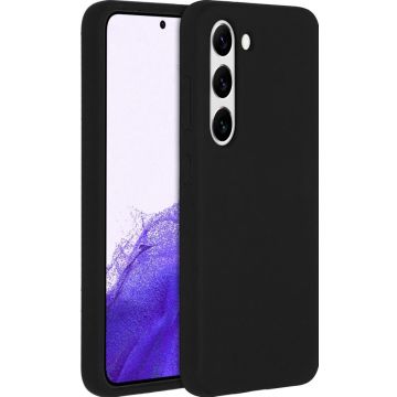 Accezz Liquid Silicone Backcover Samsung Galaxy S23 - Zwart