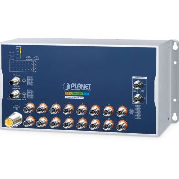 Planet Industrial L3 16-Port M12 Managed ITS-6326-16P2TB-WV