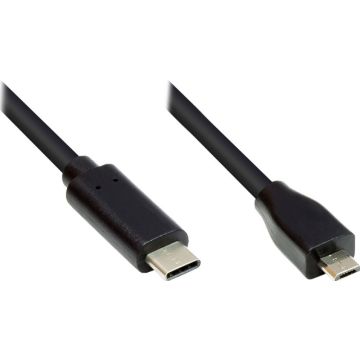 Good Connections USB2.0 Kabel Micro B-C zwart. 5m