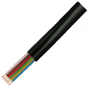 LogiLink modulear Flat Cable 6-wire, colour black, 100m
