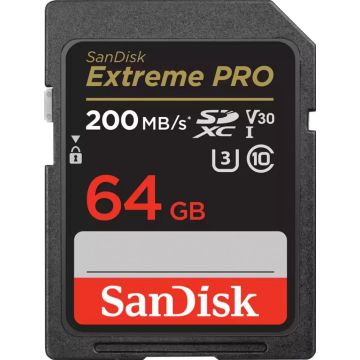 SanDisk Extreme PRO SDHC V30 64GB - Flashgeheugenkaart