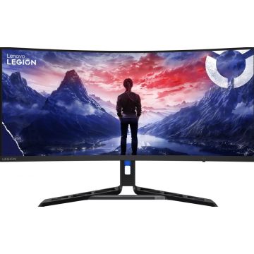 Lenovo Legion R34w-30 67C7GACBEU – Monitor – 34" WQHD – 180Hz – 0.5ms – VA-paneel – 1500R curved – AMD FreeSync Premium – HDR10 – 99% sRGB – 2x HDMI 2.1 – DP 1.4 – VESA 100x100