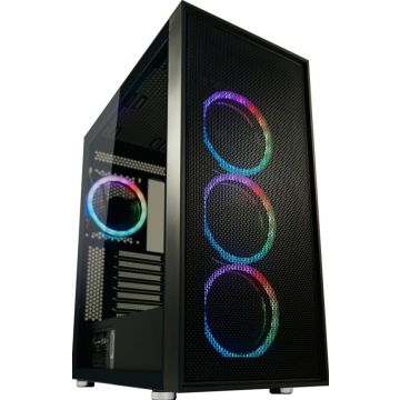 Case Midi LC-Power LC-802B-ON White Wanderer X ATX,1xUSB3.0, 2xUSB2.0, 1xUSB-C, Black
