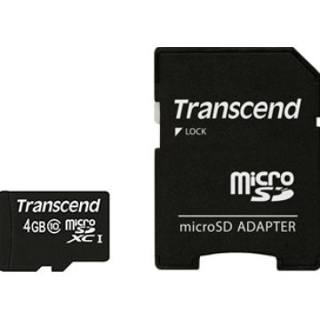 Transcend Premium - Flashgeheugenkaart (Adapter voor microSDHC naar SD inbegrepen)