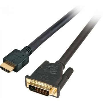 EFB HighSpeed HDMI Kabel met Eth. HDMI A-DVI-D,St.-St.,5,0