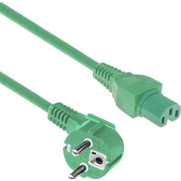 POWERCORD CEE 7/7-C15 GN 1.50M. 1 stk