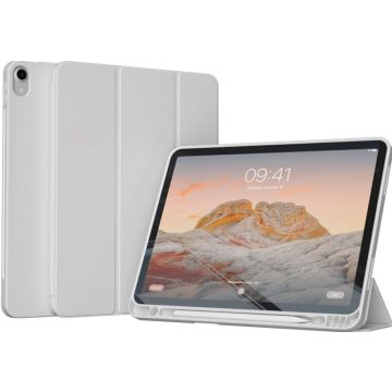 Accezz Smart Silicone Bookcase iPad Air 11 inch (2024) M2 / Air 5 (2022) / Air 4 (2020) - Grijs