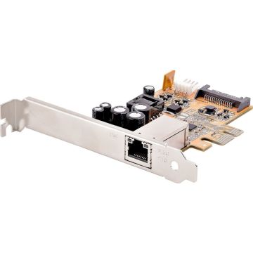 StarTech.com 1 Port 2.5Gbps PoE Network Card, PCIe Ethernet Card wRJ45 Port, 30W 802.3at PoE NIC for DesktopsServers, Network PoE LAN Adapter wLow-Profile Bracket Included - NBASE-T, WindowsLinux Support (ST1000PEXPSE)