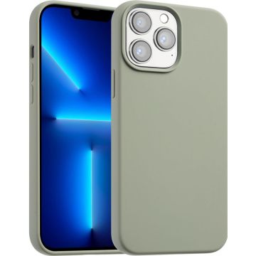 Accezz Liquid Silicone Backcover met MagSafe iPhone 13 Pro Max - Cooper Green