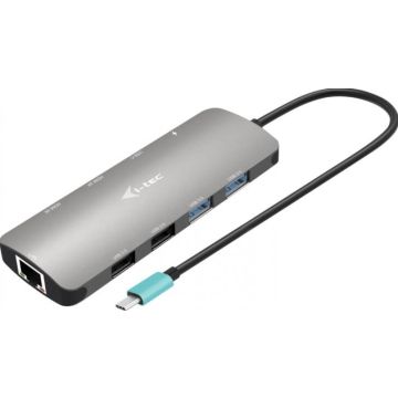 i-tec USB-C Metal Nano 2x Display Docking Station + Power Delivery 100 W - Dockingstation