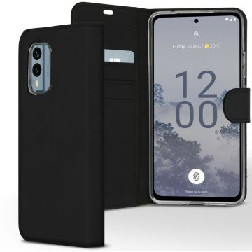 Accezz Wallet Softcase Bookcase Nokia X30 - Zwart