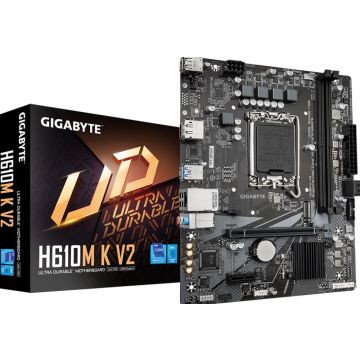 MB GBT Intel 1700 H610M K V2 M-ATX 2xD5 5600 PCIe3x4 USB3.2 Gen1