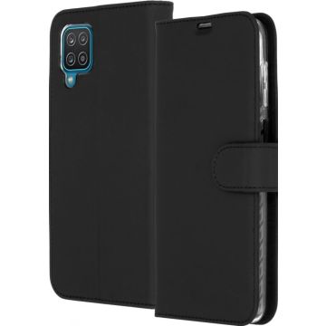Accezz Wallet Softcase Bookcase Samsung Galaxy A12 - Zwart