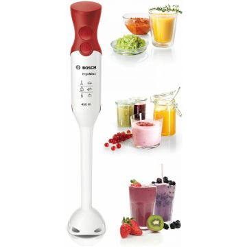 Bosch MSM64010 Staafmixer - Wit/Rood