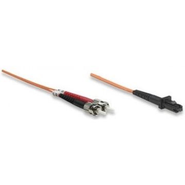 Intellinet LWL Patchkabel MTRJ/ST 1m Multimode 62,5 oranje