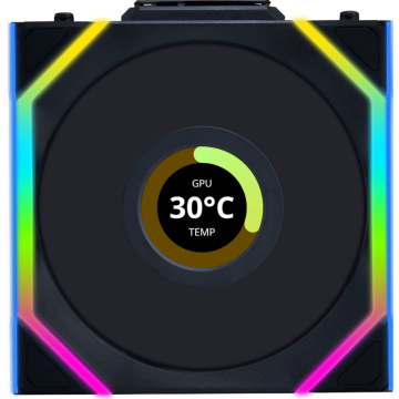 Lian Li UNI FAN SL Wireless LCD Black - Ventilator