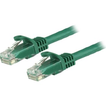 StarTech.com 7.5m CAT6 Ethernet Cable, 10 Gigabit Snagless RJ45 650MHz 100W PoE Patch Cord, CAT 6 10GbE UTP Network Cable wStrain Relief, Green, Fluke TestedWiring is UL CertifiedTIA - Category 6