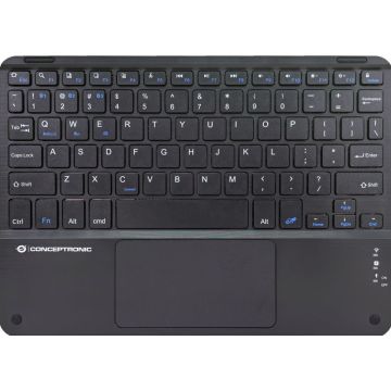 CONCEPTRONIC Wireless Tastatur, Layout englisch  10" schwarz