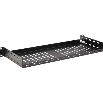 Eaton Tripp Lite Series SmartRack 1U Cantilever Fixed Rack Shelf - Steel, Vented, 7 in. (17.8 cm) Depth, Holds up to 40 lb. (18 kg)