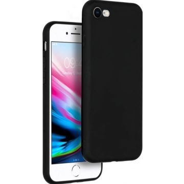 Accezz Color Backcover iPhone SE (2022 / 2020) / 8 / 7 - Zwart